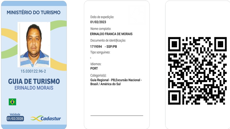 crachá do guia erinaldo morais
