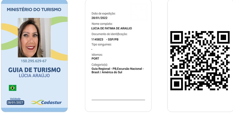 cracha Lucia Araujo - uia de Turismo