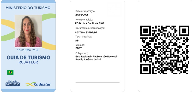 reprodução do crachá virtual da guia rosa flor