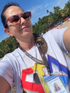 foto tipo 3x4 da guia rosa flor